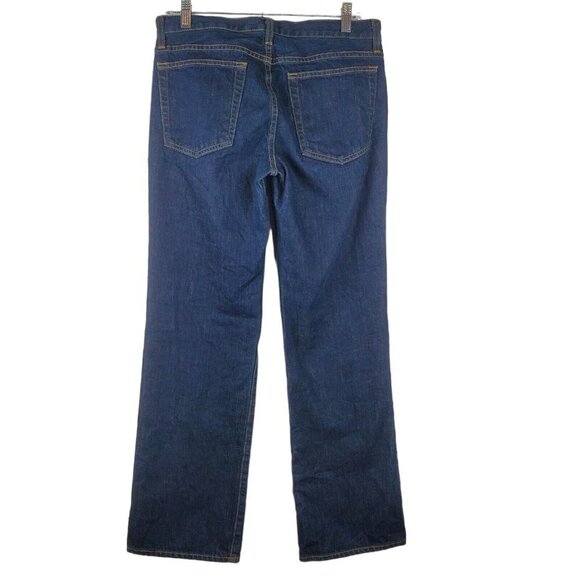 J Crew Boy Jean Women Size 30‎ S Button Fly Stretch Denim Dark Wash - Picture 2 of 13